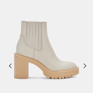 Dolce Vita Caster H2O Booties in Ivory Leather